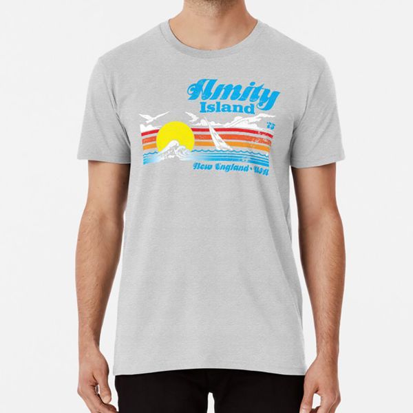 

amity island t shirt amity island boating beach jaws shark summer swimming vacation sailing new england