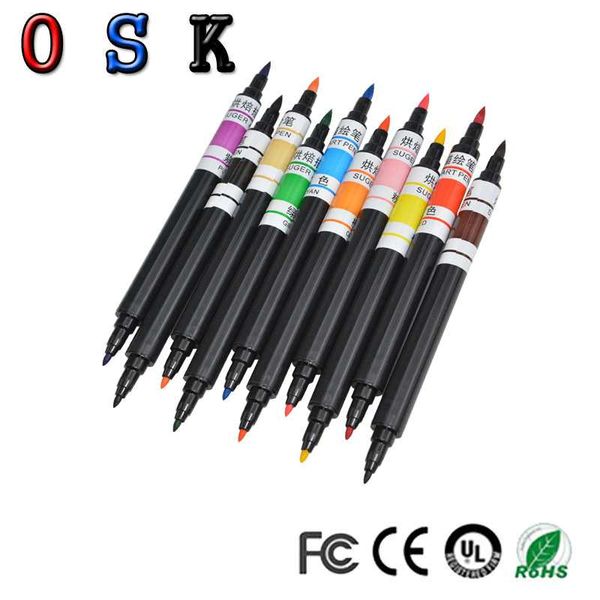 

ink refill kits double-head edible coloring pen baking hook line black biscuit fondant macaron cake bent hand-painted