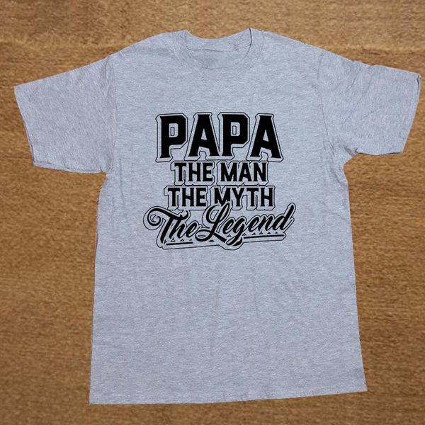 

brand funny papa the man the myth the legend father's day gift t shirt tshirt men cotton short sleeve t-shirt camiseta