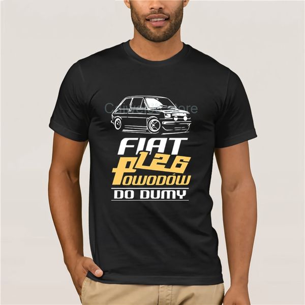 

мужская повседневный печати t-shirt мода fiat 126 powodow do dumy meska koszulka polska koszulki polski польский мода лето футболка