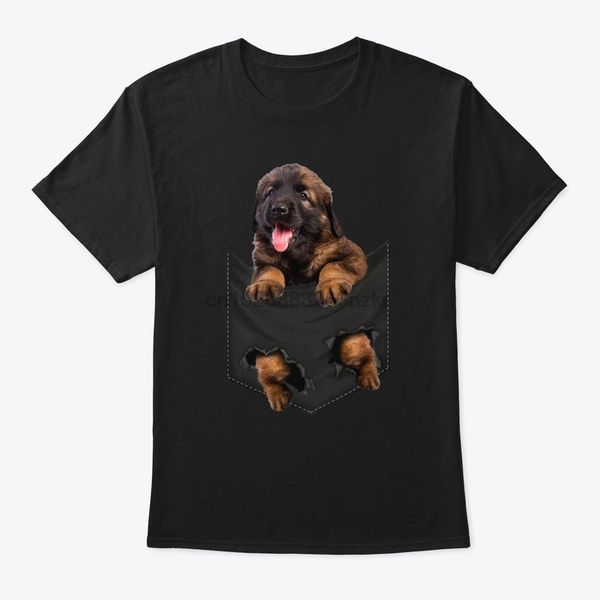 

мужчины футболка леонбергер карман mid t shirt women t-shirt