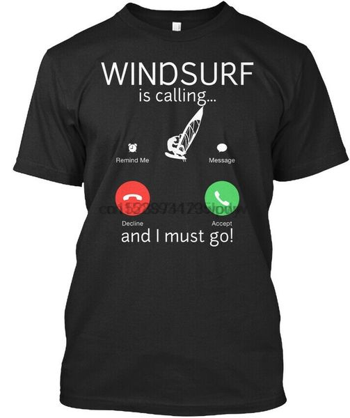 

windsurf is calling funny windsurfing premium tee t-shirt