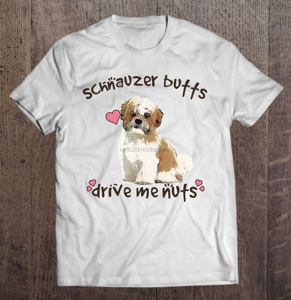 

men t shirt schnauzer butts drive me nuts - shih tzu women t-shirt