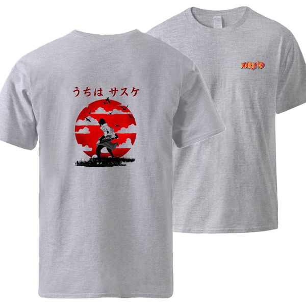 

sasuke uchiha naruto tshirts mens summer loose fit sportswear tee man 100% cotton t shirt loose 2020 man tshirt