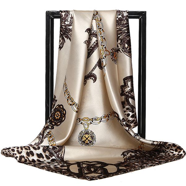 

шелковый шарф женщины foulard 90 * 90см квадратная голова шарф дамы шаль обруча handkerchief глушитель бандану женский роскошный хиджаб понч, Blue;gray