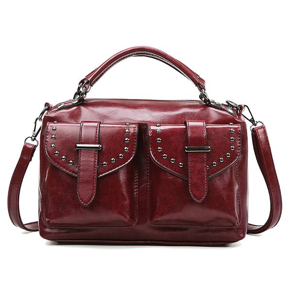 

new pu leather messenger bag vintage bags for women 2020 new shoulder bag casual fashion high capacity handbags