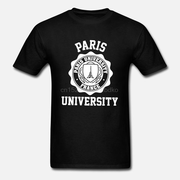 

paris university logo t-shirt (все цвета и размеры) мужчины тенниски