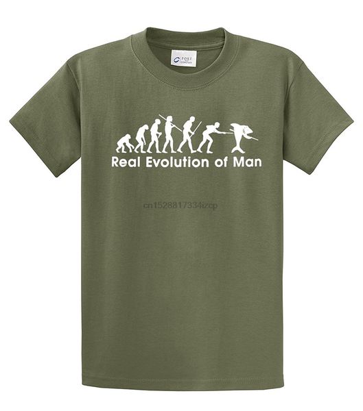 

2020 fashion billiards t-shirt real evolution of man tee shirt