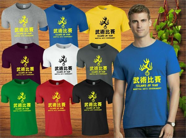 

остров хань боевых искусств футболка karate traning брюс ли lover взрослых top
