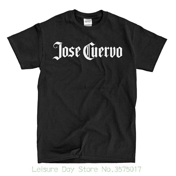

mans unique cotton short sleeves o-neck t shirt jose cuervo logo black t-shirt