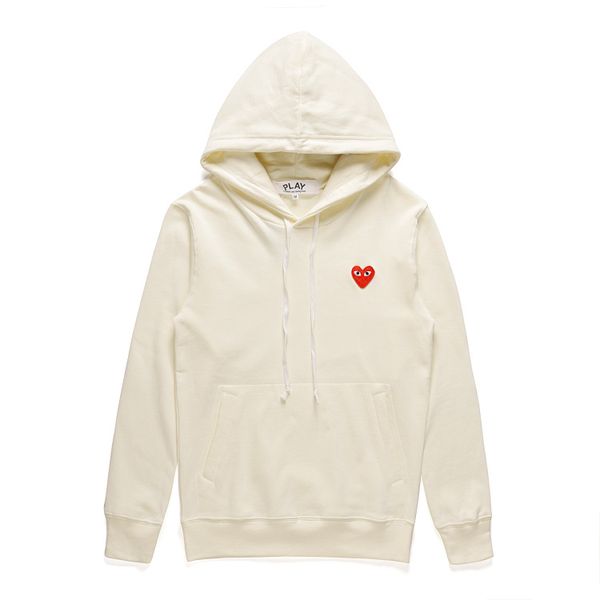 

classic play 'designers casual hoodies #c001 autumn winter harajuku fashion 'luxuries stylist red heart men women cdg sweatshirts, Black