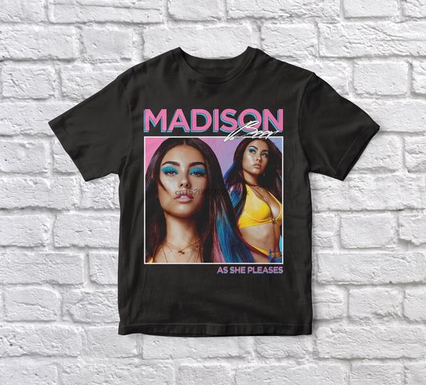 

madison beer 90s vintage black tshirt men t shirt