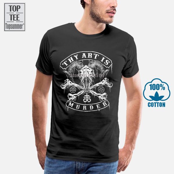 

аутентичные thy art is murder бафомет skull футболка черный s m l xl 2xl 3xl новый