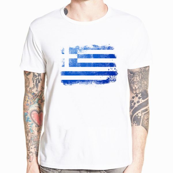

the summer greece flag men t shirts casual short sleeve fans nostalgia greece flag style t-shirts for men