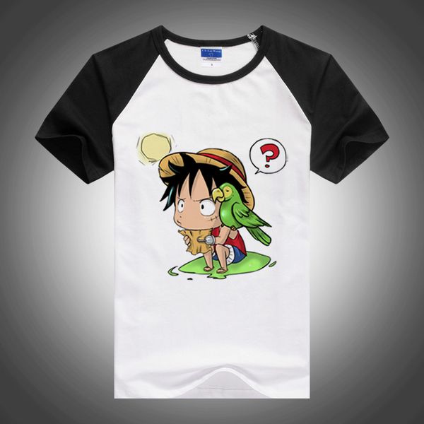 

short sleeve shirt brand clothes anime one piece monkey.d.luffy cartoon t shirt new short sleevet shirts