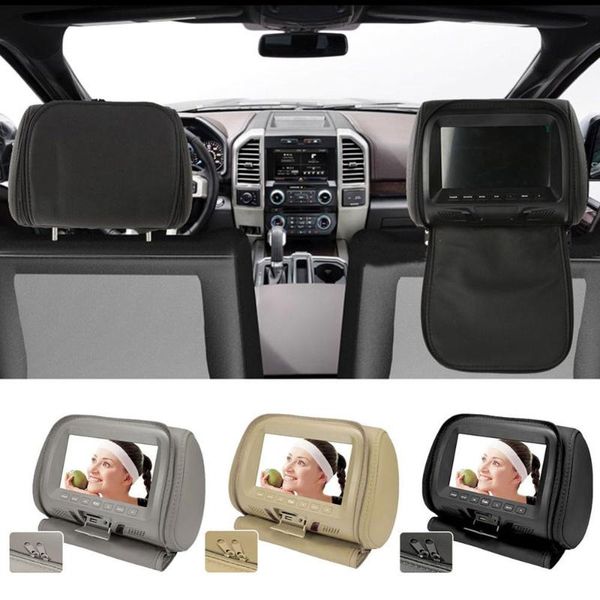 

universal 7 inch car headrest mp4 monitor seat back mp4 multimedia player pillow car headrest dvd player