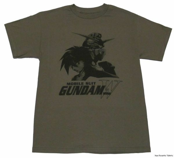 

gundam wing anime heero yuy and wing licensed t shirt