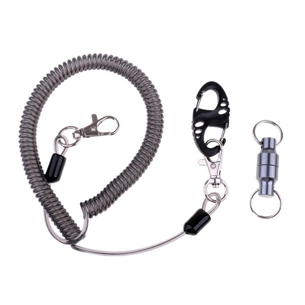 

выдвижная рыбалка спирального талреп с магнитной net release fly fishing