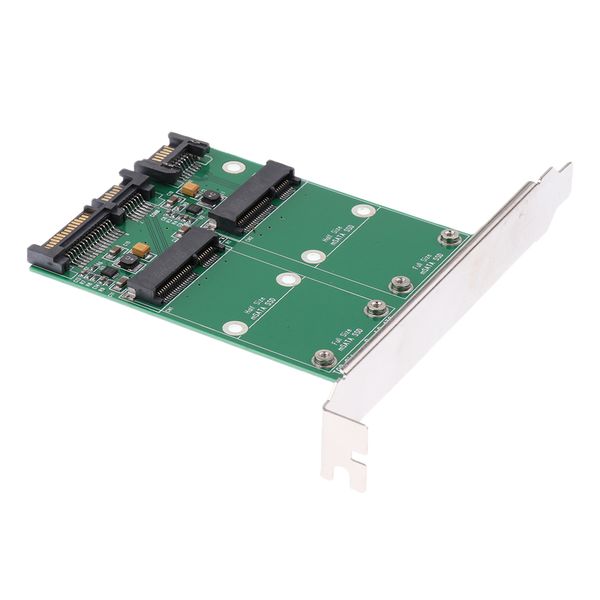 

двойной msata для sata iii портов конвертер с pci-e кронштейн