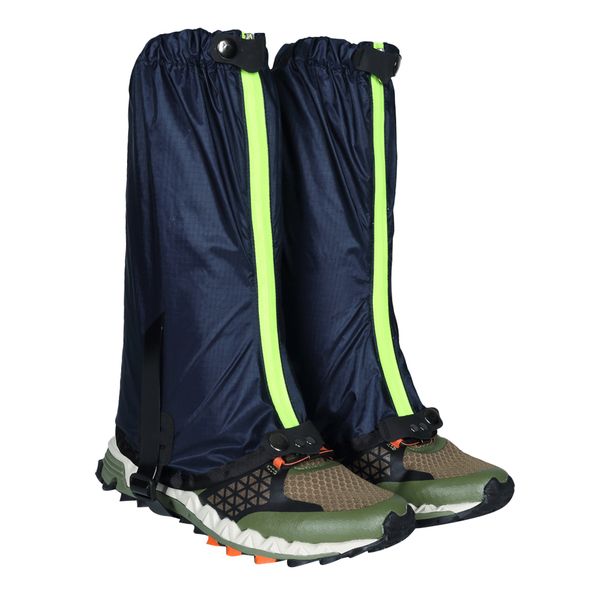 

waterproof nylon hiking snow gaiters legging boot cover 34cm lightweight, Camo;black