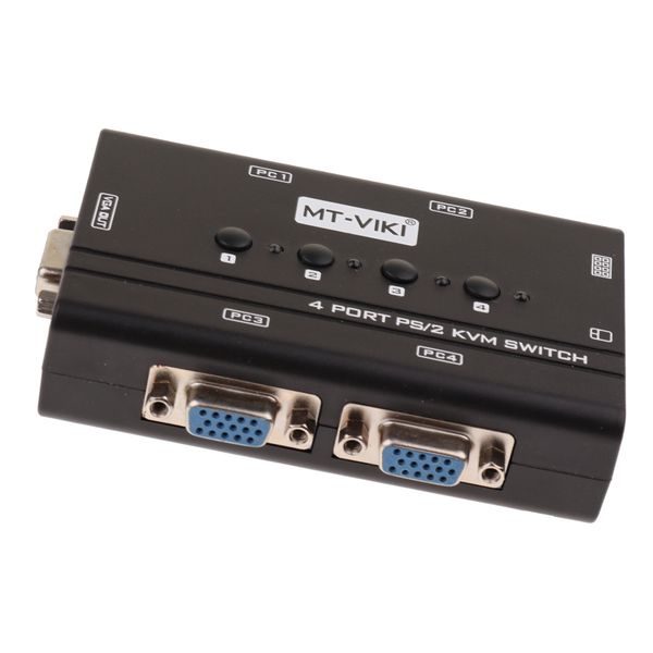 

4 ports ps/2 kvm switch up to 1920x1440 resolution for pc computer