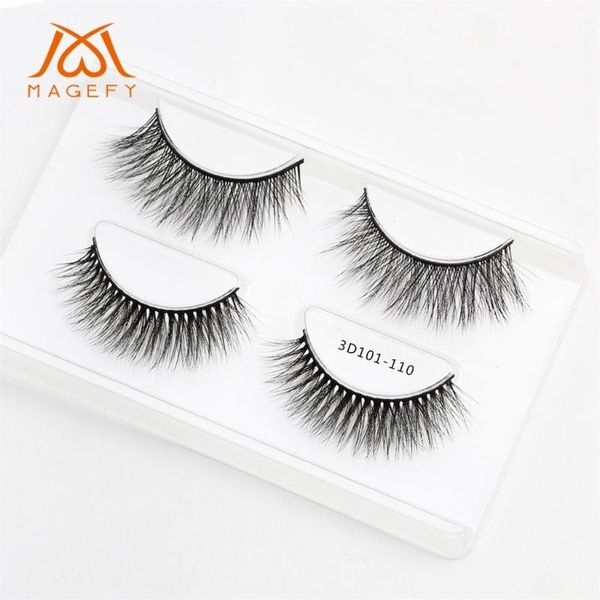 

false eyelashes ladies 2 pairs of 3d with soft long curly and warped many layer l525
