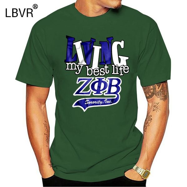 

men t shirt living my life zeta phi beta sorority women t-shirt