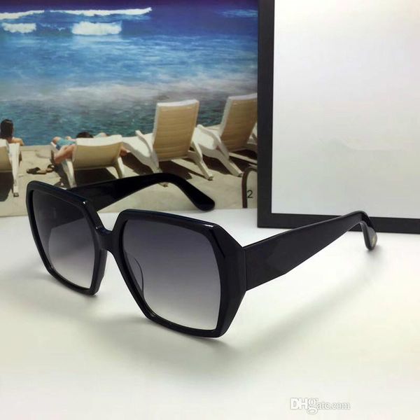 

0196 popular sunglasses luxury women brand designer 0196s square summer style full frame uv protection mixed color come with box, White;black