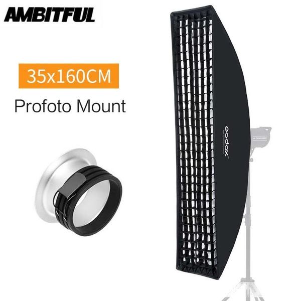 

godox 14 x 63 35x160cm strip beehive honeycomb grid softbox for p strobe studio flash profoto mount softbox