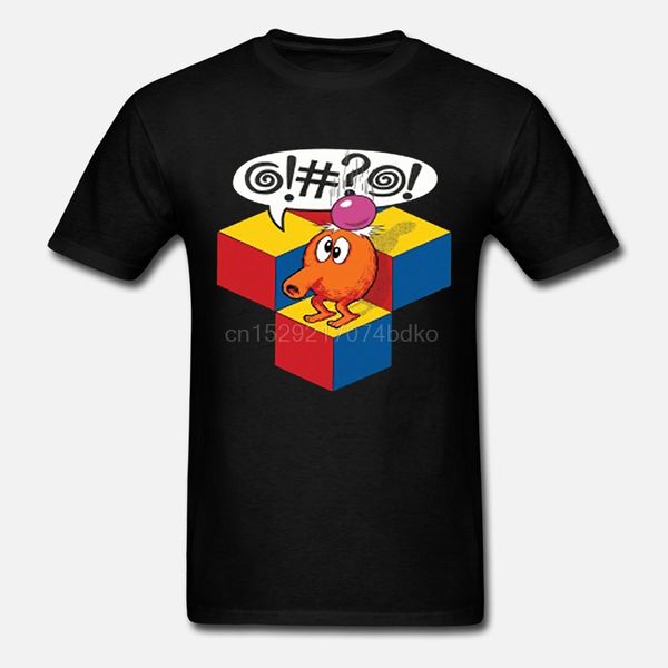 

new q bert retro 80s arcade video game mens black long sleeve t-shirt size cool casual pride t shirt men new fashion