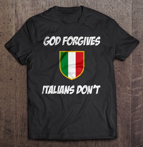 

men t shirt god forgives italians don t version 2 women t-shirt