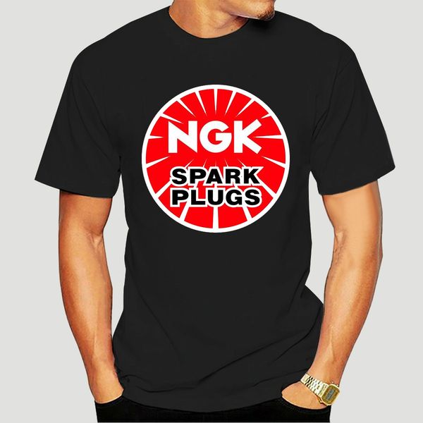 

new ngk spark plugs racing sports logo men black t-shirt size s-3xl-2342a
