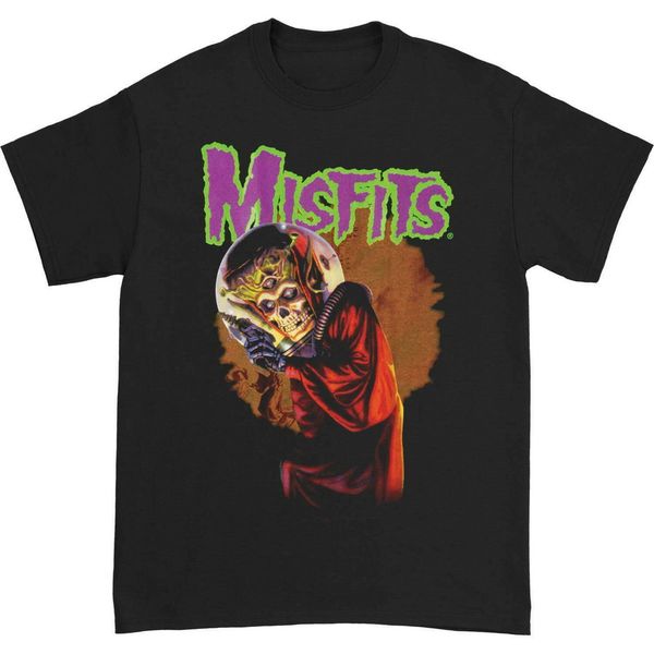 

misfits men's misfits attacks premium print t-shirt black tee shirt streetwear casual