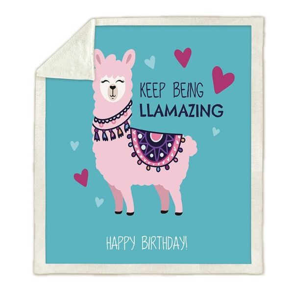 

cute alpaca fleece blanket fashion decorative throw blanket kids blankets for beds