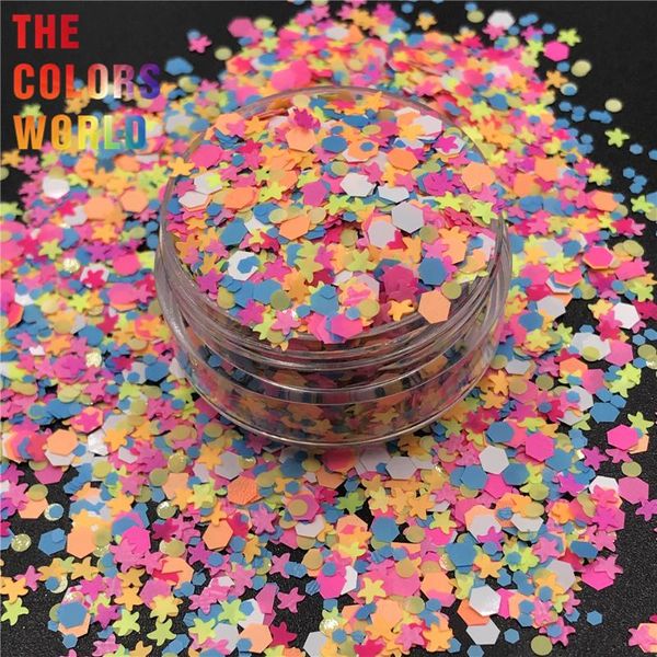 

tct-287 mix color nails glitter nail art decoration body glitter face painting makeup henna gel powder festival handwork diy, Silver;gold