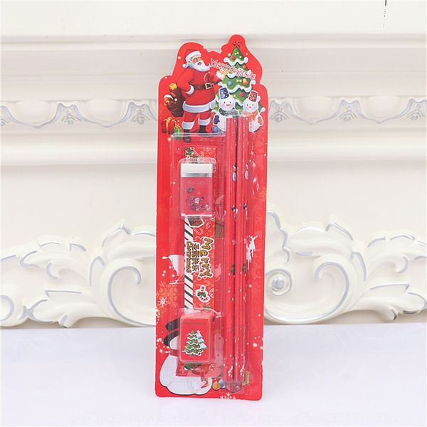 

christmas stationery package 5-piece set 2 pens and erasers stationery gift gift giftsmall gifts for kindergarten children and students cbvr