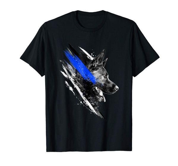 

new fashion cool casual t shirts thin blue line k9 t-shirt