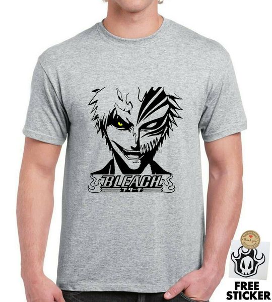 

bleach ichigo t shirt hollow mask bankai anime manga cosplay mens s - xxl