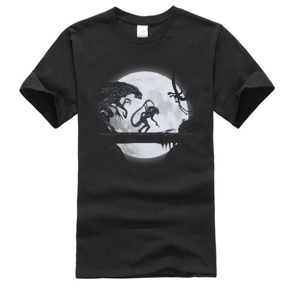 

alien vs predator matata walk moon t-shirts stranger things pure cotton tshirts for men birthday t shirt 2020 clothes