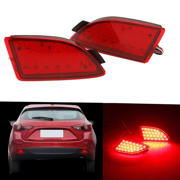 

2pcs rear bumper reflector brake light for 3 axela hatchback