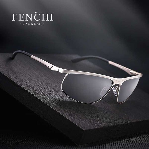 

fenchi 2020 brand designer polarized sunglasses men new fashion glasses driver uv400 rays sunglasses goggles, White;black