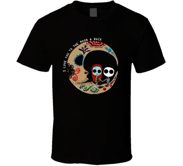 

i love you to the moon и назад тим бертон вдохновленный день смерти t shirt (1