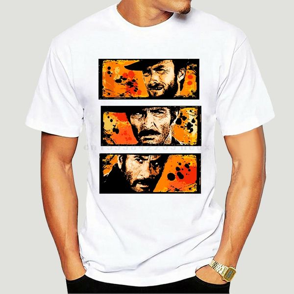 

sports man's t shirt clint eastwood good bad ugly hiphop kpop cotton crewneck funny men printing short sleeve tshirt trend-4706a