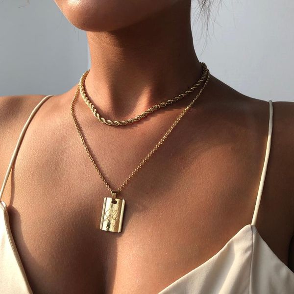 

многослойная геометрическая кулон ожерелья цвета золота цепи ожерелье для женщин девушки богемское ожерелье модные ювелирные изделия n7549, Silver