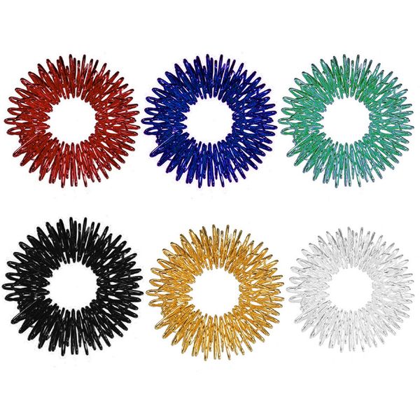 

5pcs finger massager massage ring health care set home use health care tools acupressure figure massager relax finger hand