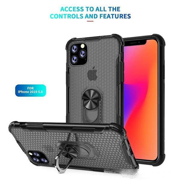 

clear transparent phone case for huawei p smart 2019 p smate z y9 prime 2019 back cover armor cases with metal stand c