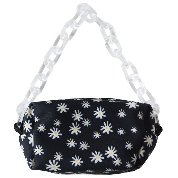 

new daisy print shoulder bag summer tide fashion women's underarm bag torebki damskie mini canvas luxury handbag