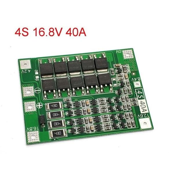 

parts battery accessories & charger accessories 4s 40a li-ion lithium battery 18650 charger pcb bms protection board with balan