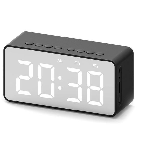 

new mirror wireless speaker mobile phone wireless subwoofer speaker card alarm clock