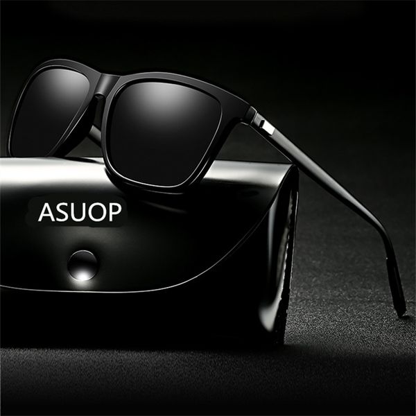 

2020 new square frame polarized men's sunglasses uv400 coated anti-radiation brand ladies sunglasses sports driving, White;black